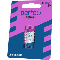 Батарейка PERFEO CR123 1шт блистер 30 007 323