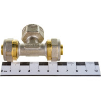 Тройник Terma 16x1/2x16 ц/г/ц 35603