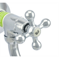 Настенный кран Juguni JGN1240, моно, кран-букса керамическая, хром/мах. 0402.662