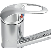 Одноручный смеситель для мойки Juguni JGN0420, литой поворотный излив 250 мм 0402.610