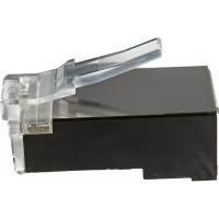 Коннектор RJ45 TWT STP 8P8C, универсальный, со вставкой, cat.6, 100 шт. PL45/S-8P8C-6V