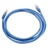 Патч-корд TWT RJ45-RJ45, 4 пары, UTP, категория 5е, 2 м, синий, 45-45-2.0-BL