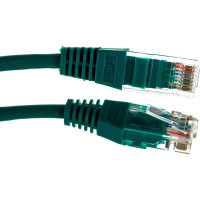 Патч-корд TWT RJ45-RJ45, 4 пары, UTP, категория 5е, 1 м, зеленый, 45-45-1.0-GN