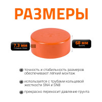 Крышка наружной канализации Ostendorf 250 мм 224630
