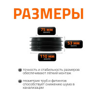 Внутренний переход Ostendorf 110х75 мм 115760