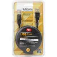 USB кабель Defender USB04-06PRO USB2.0 AM-BM, 1.8м 87430