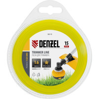 Леска для триммера звезда 1,6 мм х 15 м блистер FLEX CORD DENZEL 96110