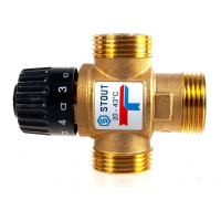 Термостатический смесительный клапан STOUT G 1” M SVM-0120-164325 RG008TIGDSDS8K