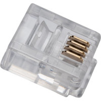 Телефонный коннектор TWT RJ-12 6P4C для розетки, 100 шт. в упаковке PL12-6P4C/100