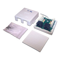Настенная розетка TWT 2 порта RJ-45, категория 5е, белая, SM2-4545-WH