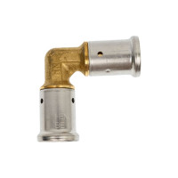 Угольник HENCO 90 град, латунь, пресс, 20x20, 1P-2020