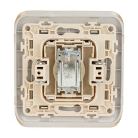 Розетка LUXAR Deco с/у TВ оконечная шампань с рифленой рамкой 4606400620365