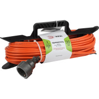 Силовой удлинитель ЭРА UFx-1e-3x1.5-30m-IP20 на рамке, c заземлением, 1 гнездо, 30м, ПВС, 3x1.5 Б0046830