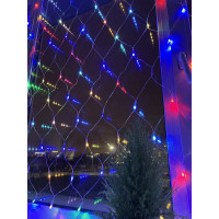Гирлянда LED ЭРА ENIS01R сеть, 1,8 м х 1,5 м, RGB 8 режимов, 220V, IP20 Б0041902