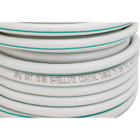 Коаксиальный кабель ЭРА SAT 703 B, 75 Ом, Cu/(оплётка Cu 75), PVC, цвет белый, бухта 10 м Б0044613