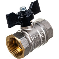 Шаровой кран LD Pride 47.20.B-B.Б латунный, внутренняя/внутренняя резьба, ручка-бабочка, 3/4" LD 47.300.20