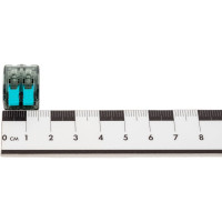 Компактная клемма ЭРА NO-224-49 серии 412 с рычагом, 2 отверстия, 0,5-4 мм2 Б0043967