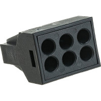 Клемма СМК с пастой ЭРА NO-224-58 серии 306, 6 отверстий, упак. 4 шт., Б0043976