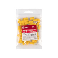 Кольцевой изолированный наконечник EKF НКИ 6.0-4, 50 шт PROxima nki-5,5-4n