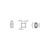 Накладка под цилиндр Fuaro DSS-02P-ET нержавейка 35699