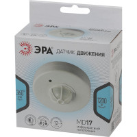 Датчик движения ЭРА MD 017 белый, макс. нагрузка 1200В Б0043794
