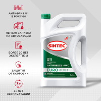 Антифриз Sintec EURO G11 (-40) 10 кг, зеленый 990571