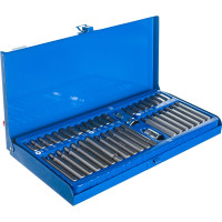 Набор бит Vorel 1/2". 3/8" 40 предметов HEX Torx SPLINE металлический кейс 66400