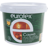 Лак для бань и саун EUROTEX  шелковисто-матовый, 2.5 кг 13235
