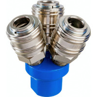 Тройник Voylet AM-3 1/4" быстросъём 005-00069