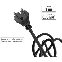 Силовой удлинитель на катушке TDM ELECTRIC народный, 4 гнезда, ПВС, 1300 Вт, без заземления, 20м SQ1307-0501