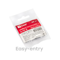 Штыревой втулочный изолированный наконечник EKF НШвИ(2) 0,75-8 50 шт PROxima nhvi2-0,75-8