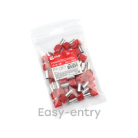 Штыревой втулочный изолированный наконечник EKF НШвИ(2) 10,0-14 50 шт PROxima nhvi2-10,0-14