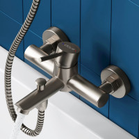 Смеситель Dorff Logic new для ванны и душа, из нержавеющей стали D3010000SS