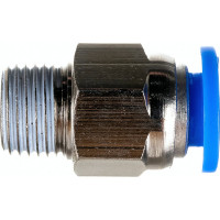 Фитинг для пластиковых трубок 6 мм с наружной резьбой 1/8" Rockforce RF-SPC06-01(2086)