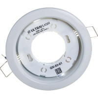 Металлический встраиваемый светильник Ultraflash белый GX-53-01 14055