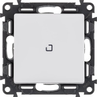 Выключатель Legrand Valena LIFE  10АХ 250В с подсветкой.С лицевой панелью.Белый 752410
