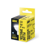 Лампа IEK LED MR16 софит 7 Вт 230 В 3000К GU5.3 LLE-MR16-7-230-30-GU5