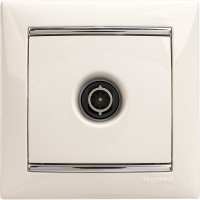 Розетка Legrand TV (телевизионная) Legrand Valena "звезда" белый 774429