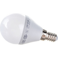 Лампа IEK LED G45 шар 5 Вт 230 В 4000К E14 LLE-G45-5-230-40-E14
