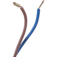 Сетевой шнур с вилкой Lux V2 ПВС 2x0.75 мм 5 м черный без заземления 4606400001355