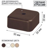 Коробка распределительная TDM ELECTRIC 50х50х20 ОП бук IP40 SQ1401-0301