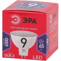 Лампа ЭРА LED MR16 9W 865 GU5.3 R диод, софит, 9Вт, хол, GU5.3  Б0045353