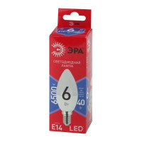 Светодиодная лампа ЭРА LED B356W865E14 R диод, свеча, 6Вт, холодное свечение, E14 Б0045339