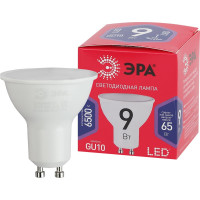 Светодиодная лампа ЭРА LED MR169W865GU10 R, софитная, 9 Вт, холодный, GU10 Б0045352