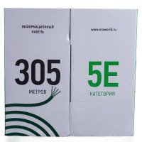Кабель витая пара ЭРА U/UTP 2x2x24AWG Cat5e CCA PVC 305м SIMPLE 2/30 Б0044433