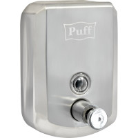 Дозатор для жидкого мыла Puff 8705 из нержавеющей стали, хром, 500 мл, с ключом 1402.137