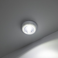 Светодиодный самоклеящийся фонарь-подсветка RITTER , Pushlight, белый 3Вт, 3хААА, IP22 29097 1