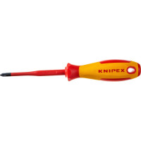 Крестовая отвертка KNIPEX PH2 тонкая, VDE, длина лез 100 мм, L-212 мм KN-982402SL