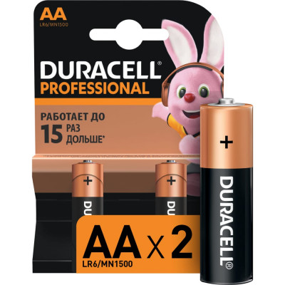 Щелочная батарейка Duracell LR6-2BL Basic Б0023826