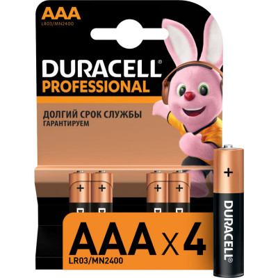 Щелочная батарейка Duracell LR03-4BL Basic Б0023829